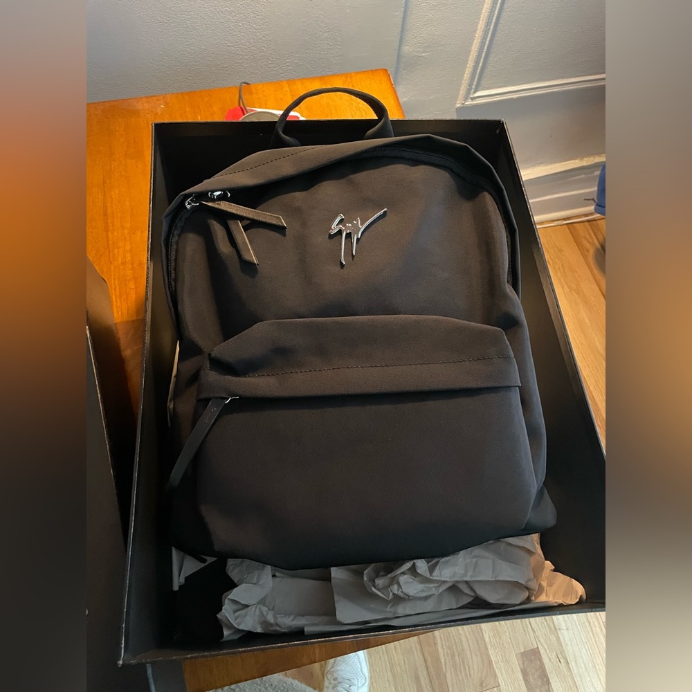 Giuseppe Zanotti Black Backpack